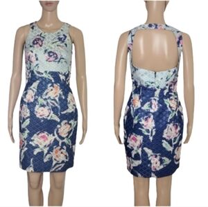 PHOEBE COUTURE Open Back Mini Dress Womens Shimmering Cocktail Dress Size 2